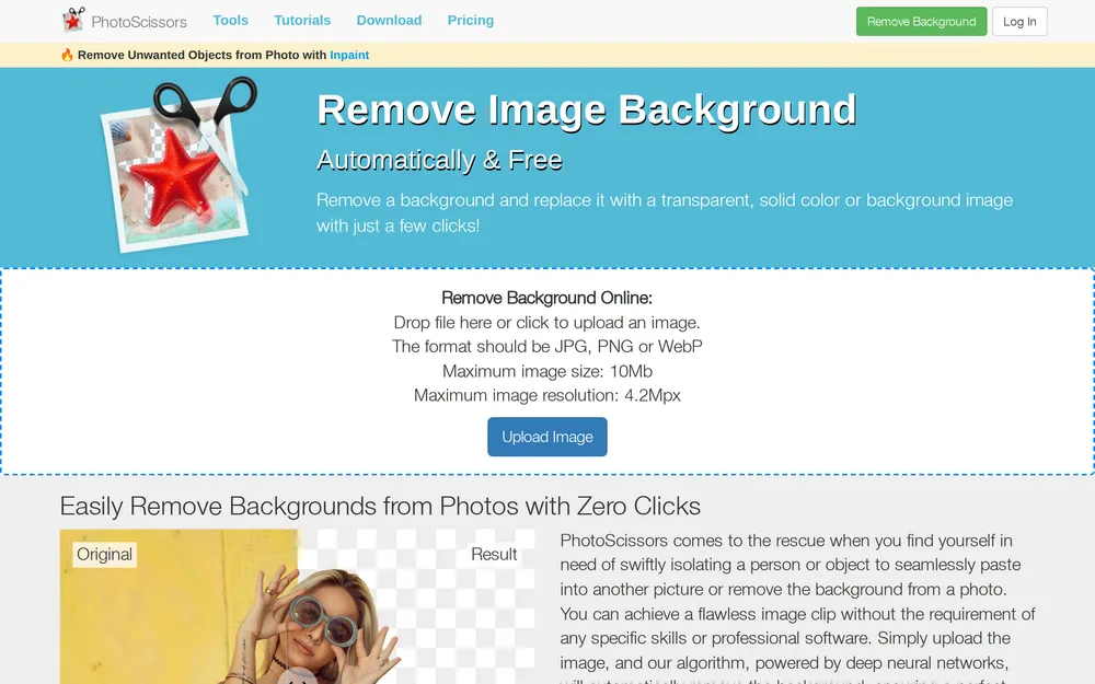 Preview of PhotoScissors
